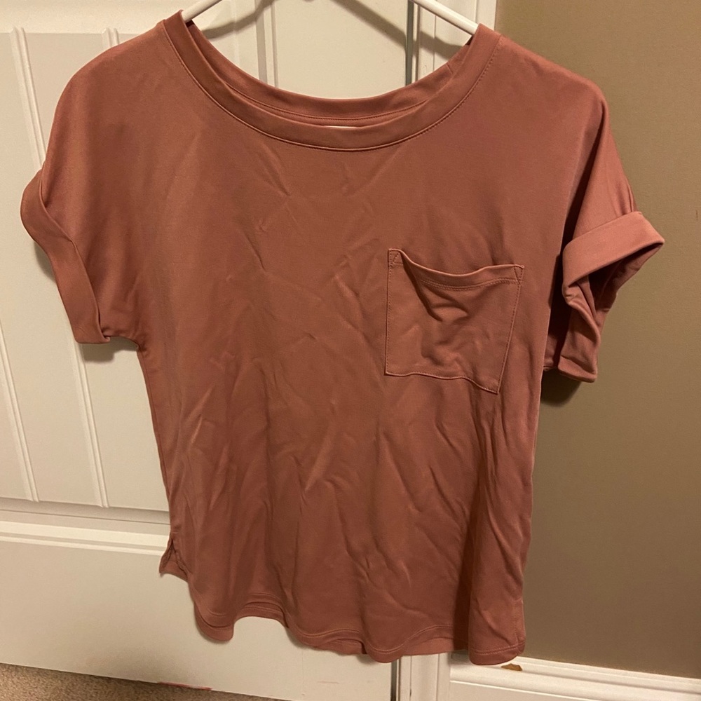Pink shirt with pocket size medium